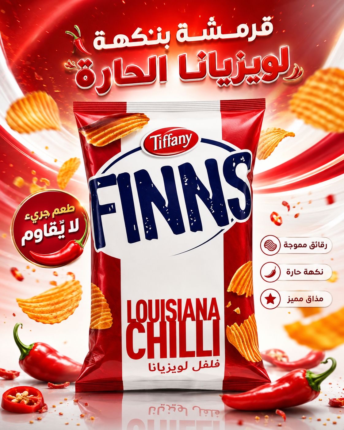 شيبس تيفاني لويزيانا 85غ