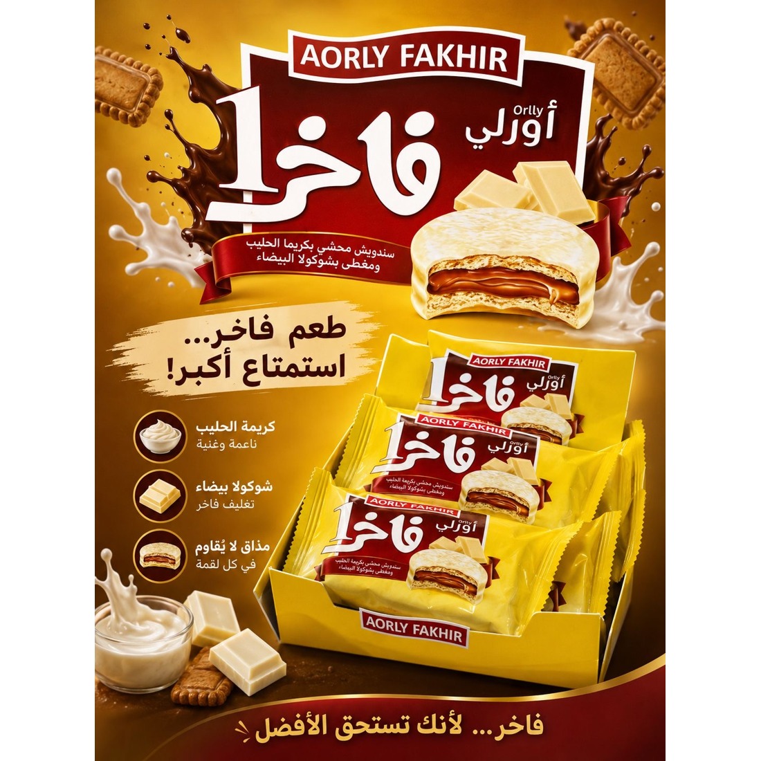 بسكويت الفاخر حليب 36غ