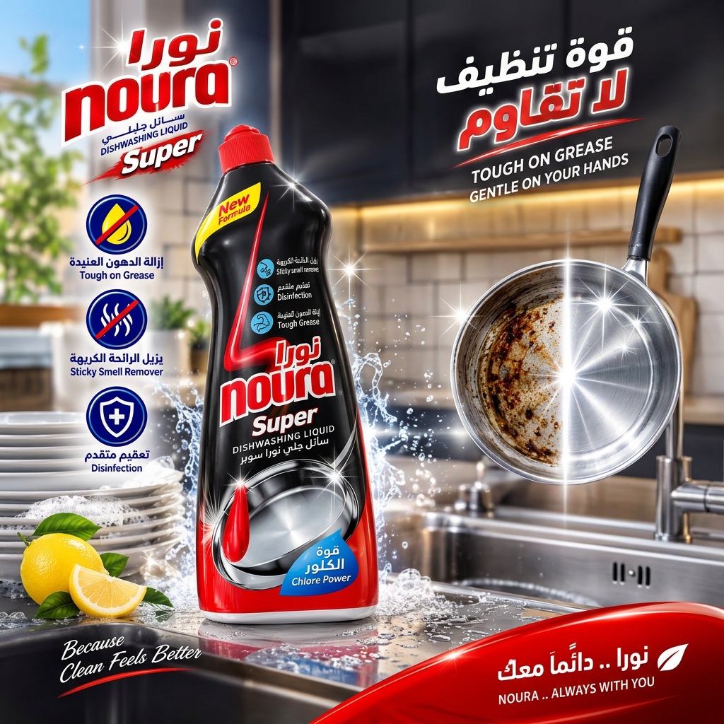 سائل جلي نورا سوبر 900 غ