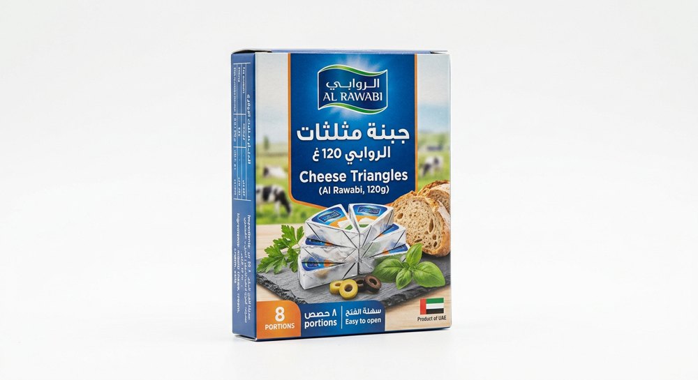 جبنة مثلثات الروابي 120غ