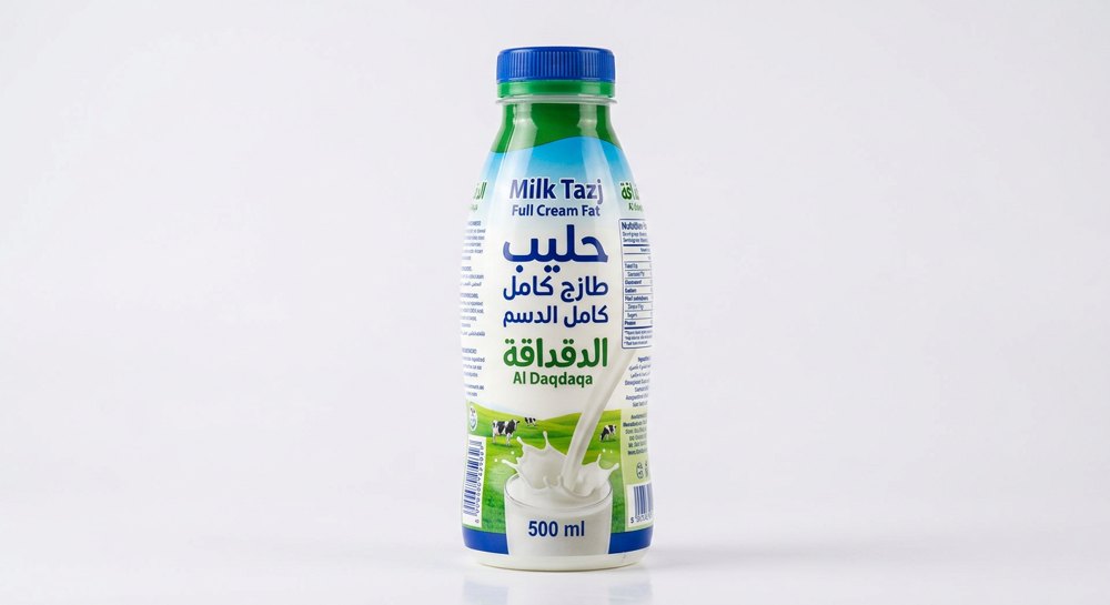 حليب طازج كامل الدسم الدقداقة 500 مل