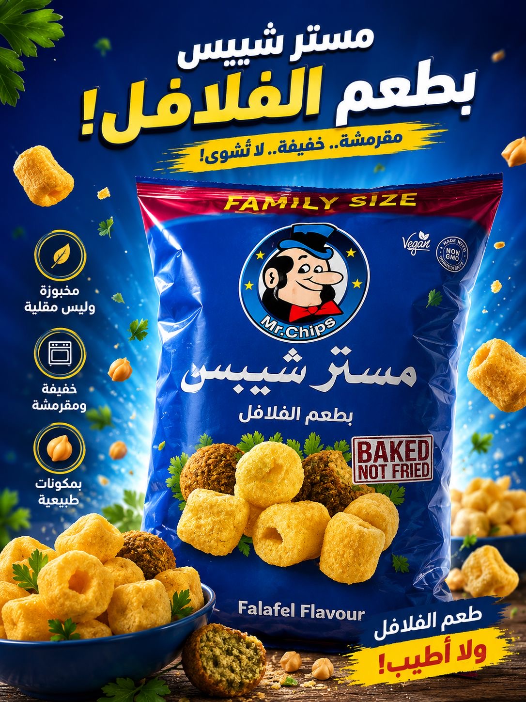شيبس بطعم الفلافل 87 غ