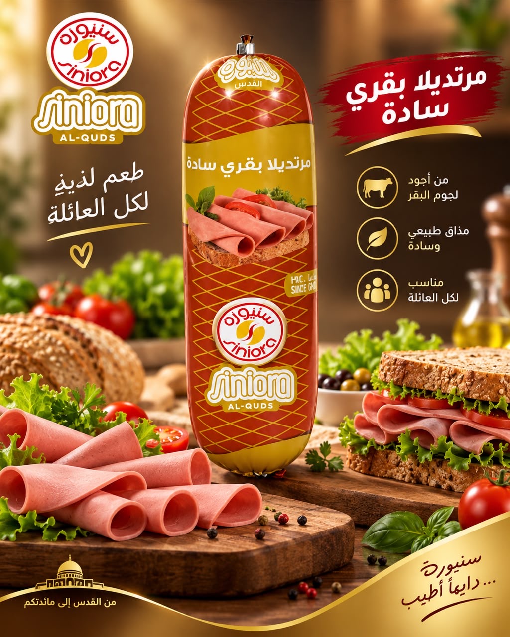 مرتديلا لحم سنيورة سادة