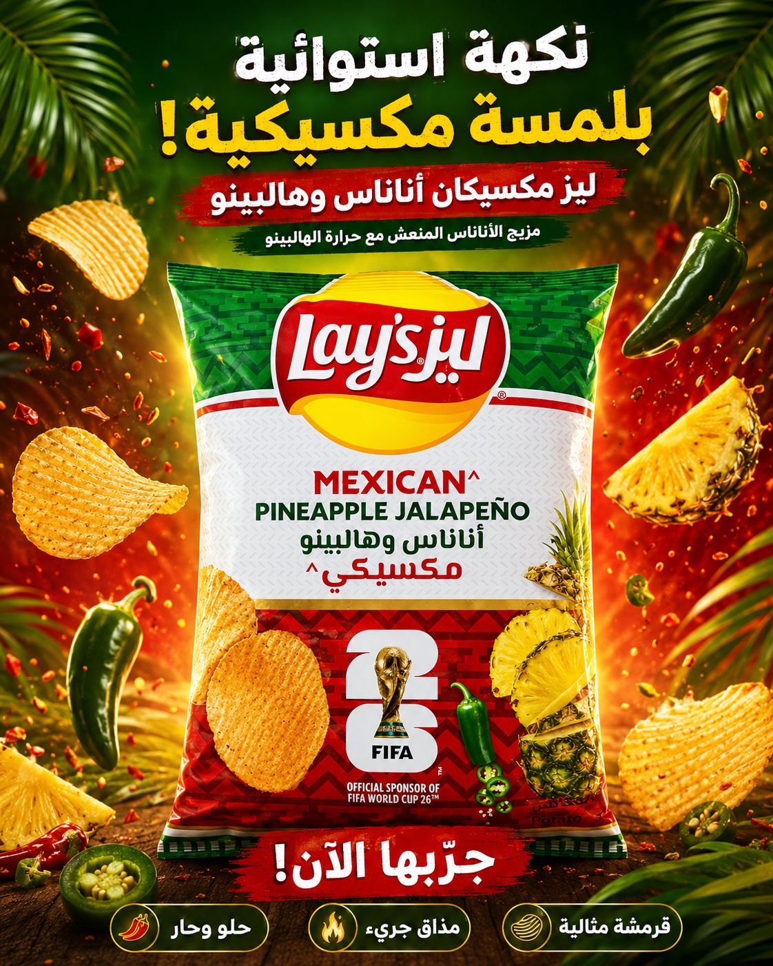ليز اناناس وهالبينو 45 غ