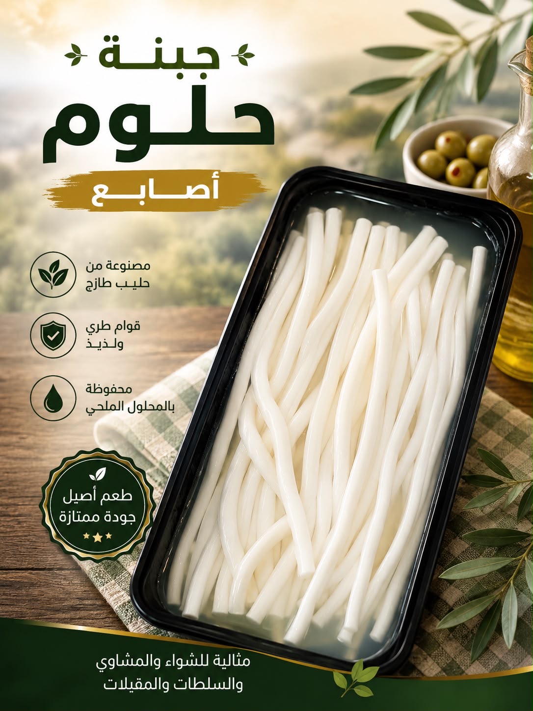 جبنة حلوم اصابع