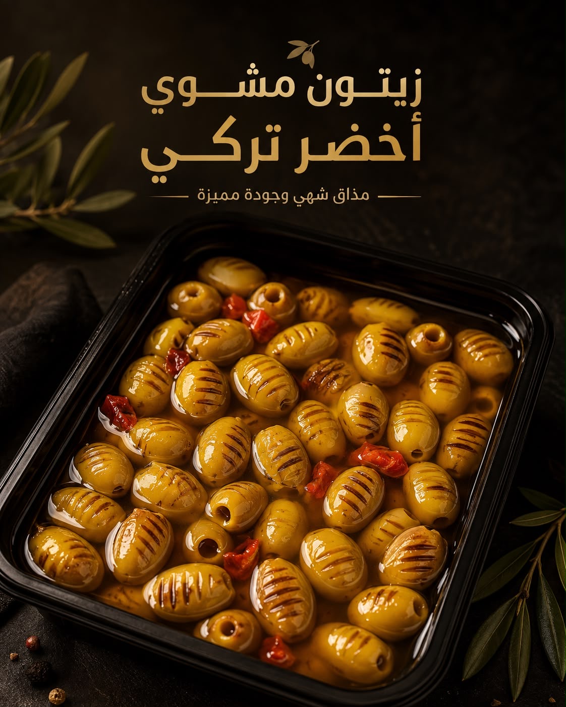 زيتون مشوي تركي