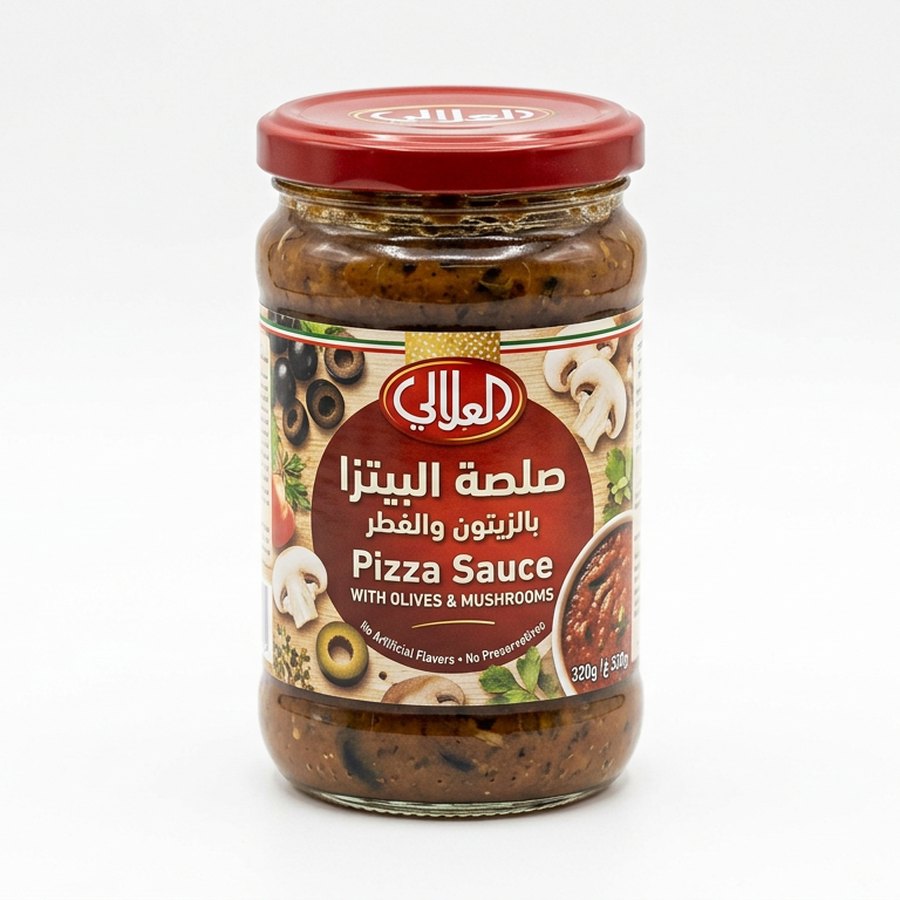 العلالي صلصة البيتزا بالزيتون والفطر 320 غ