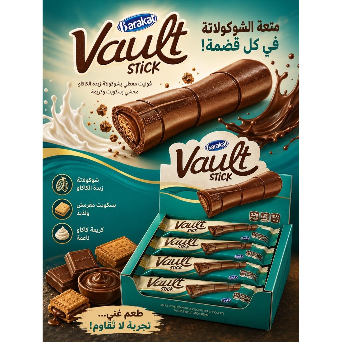 بسكويت بركات اصابع فولت 34غ