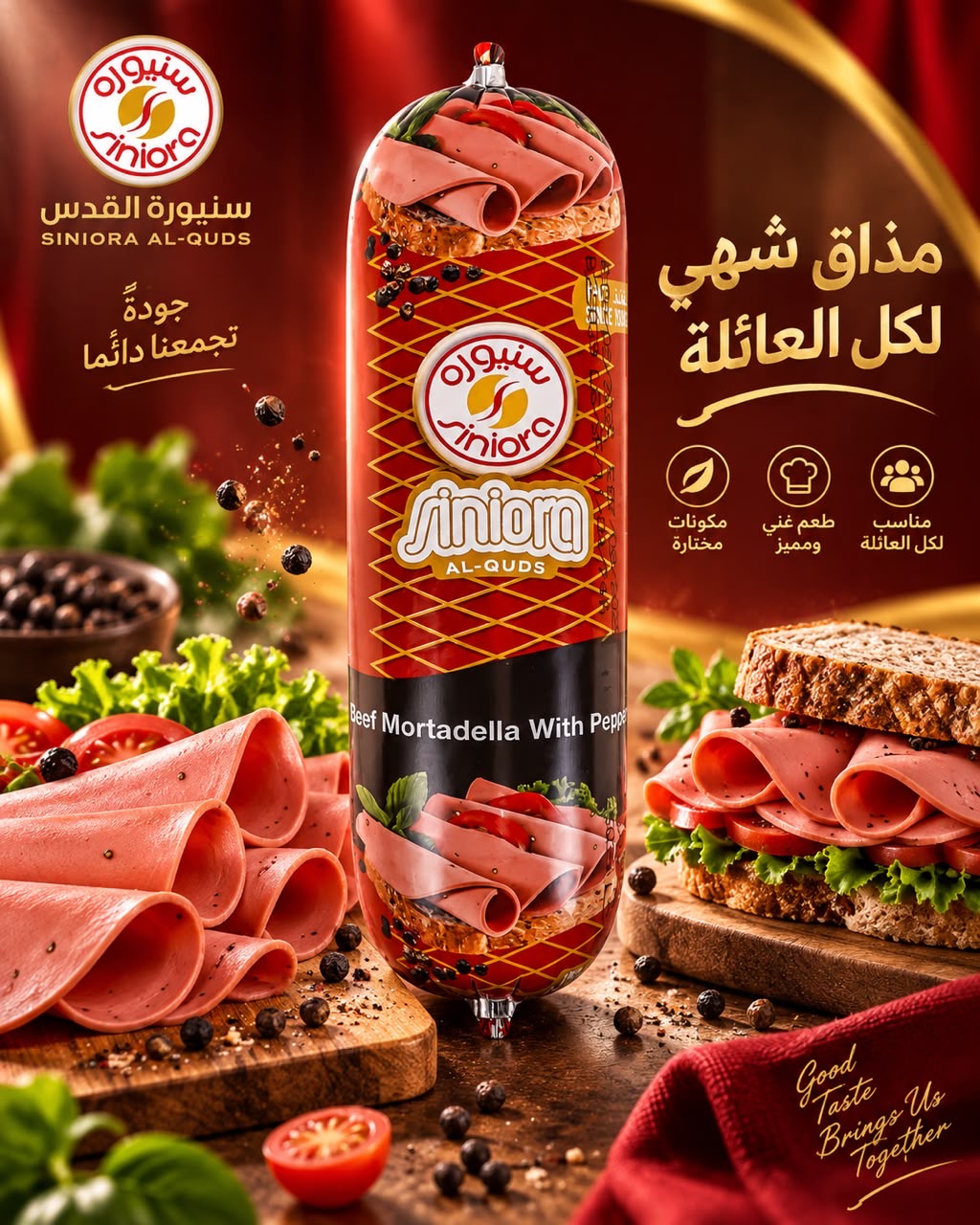 مرتديلا لحم سنيورة فلفل