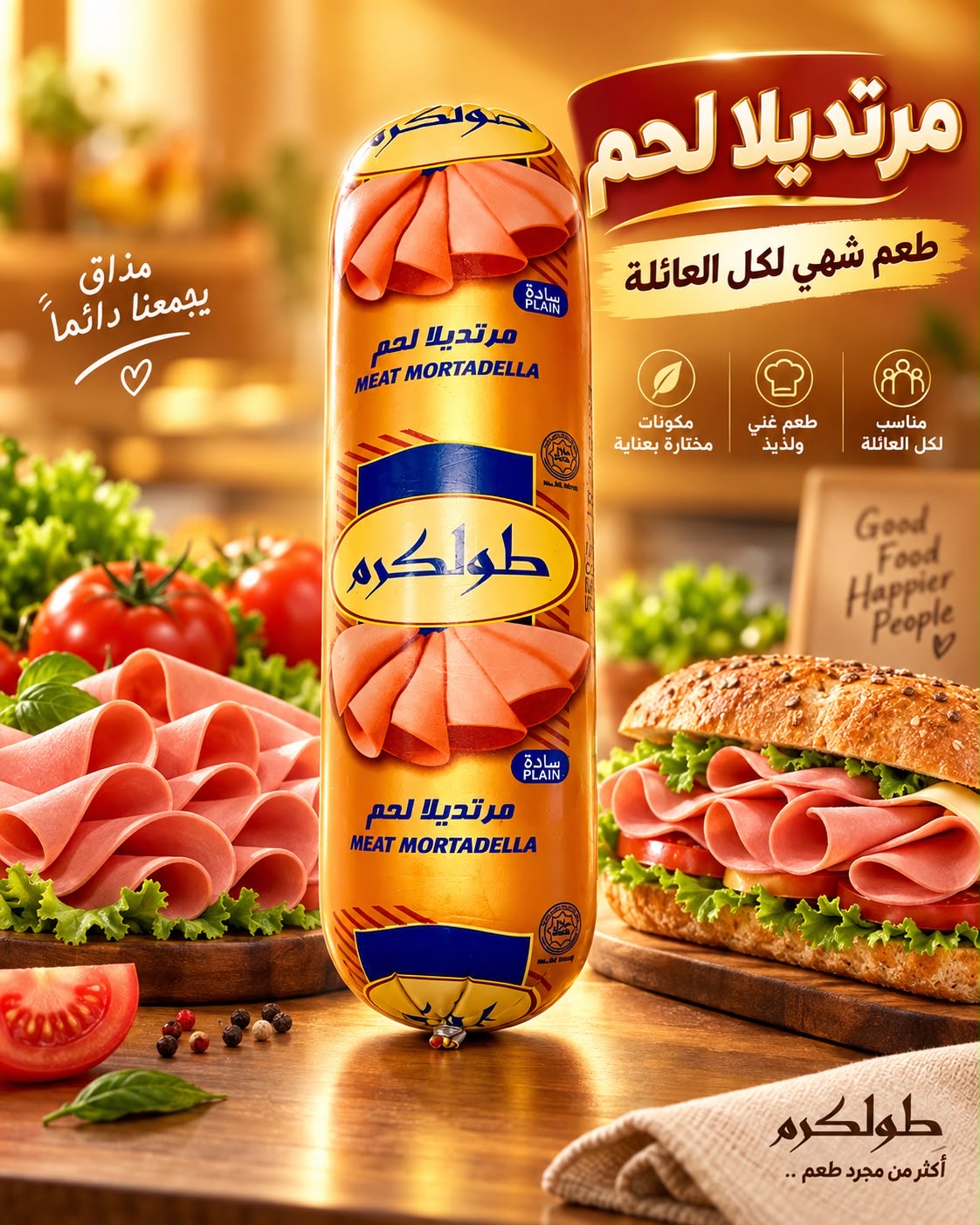 مرتديلا لحم طولكرم سادة