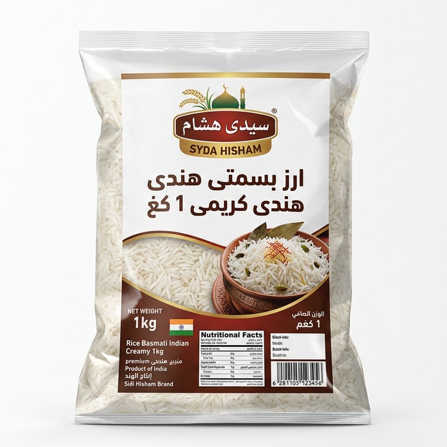 ارز بسمتى هندى كريمى سيدى هشام 1 كغ