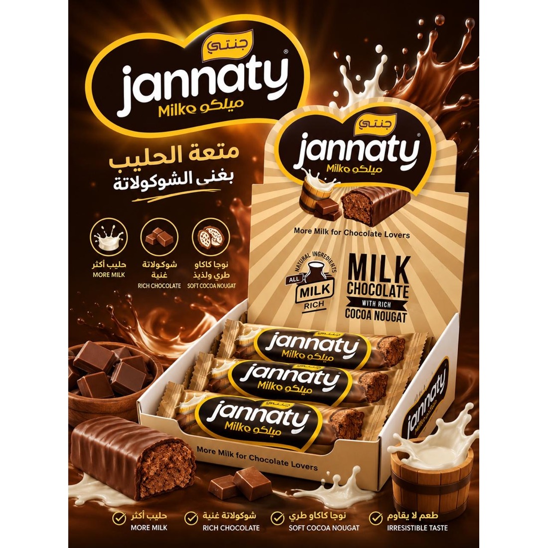 شوكولا جنتى 30 غ ميلكو