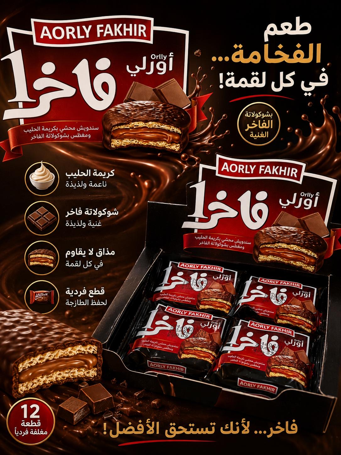 بسكويت الفاخر شوكولا 36غ