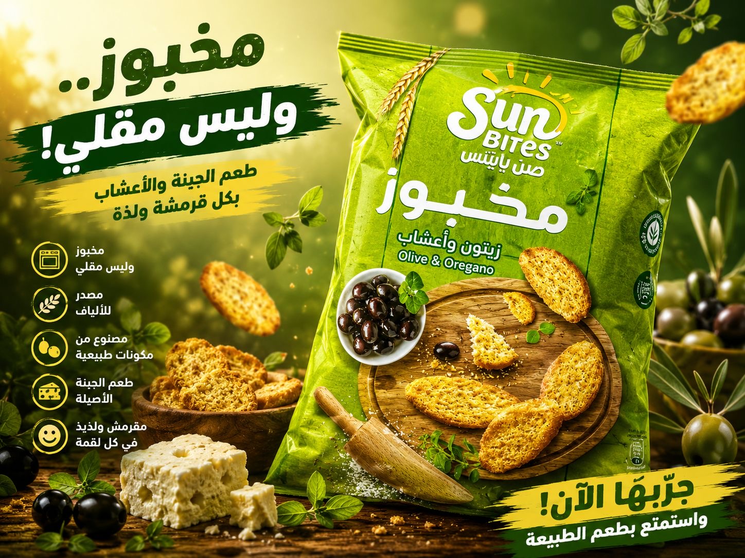 صن بايتس مخبوز 50 غ