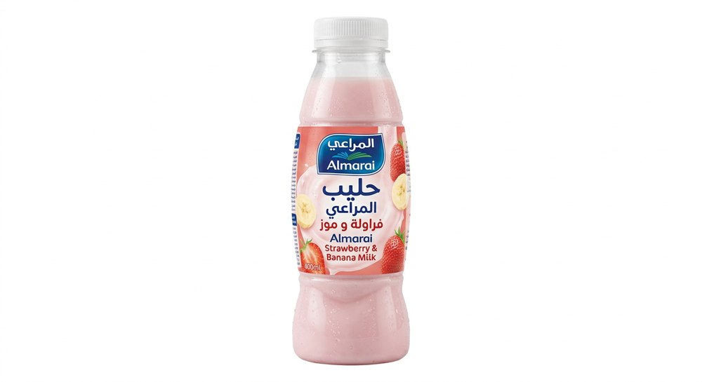 حليب المراعي فراولة و موز 400 مل
