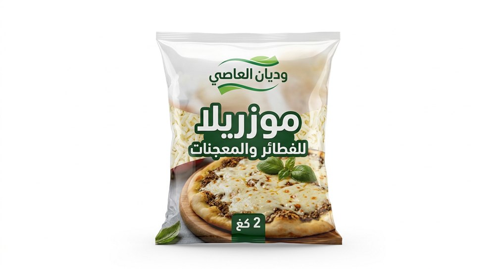موزريلا للفطائر والمعجنات 2 كغ وديان العاصى