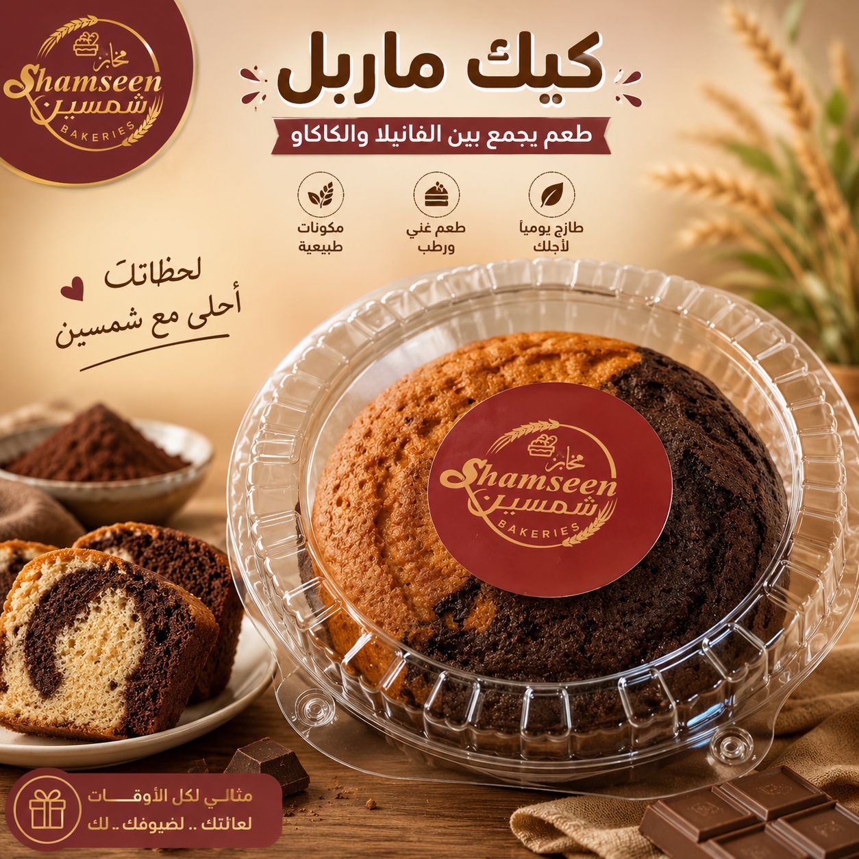 كيك شمسين 500 غ