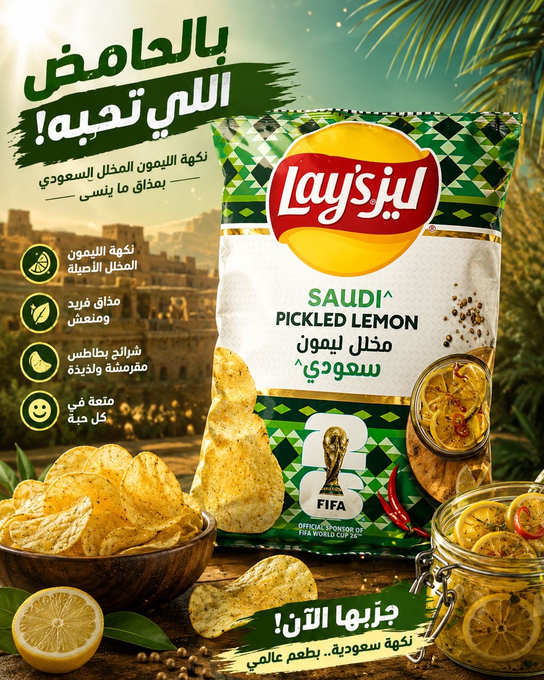 ليز مخلل ليمون 45 غ