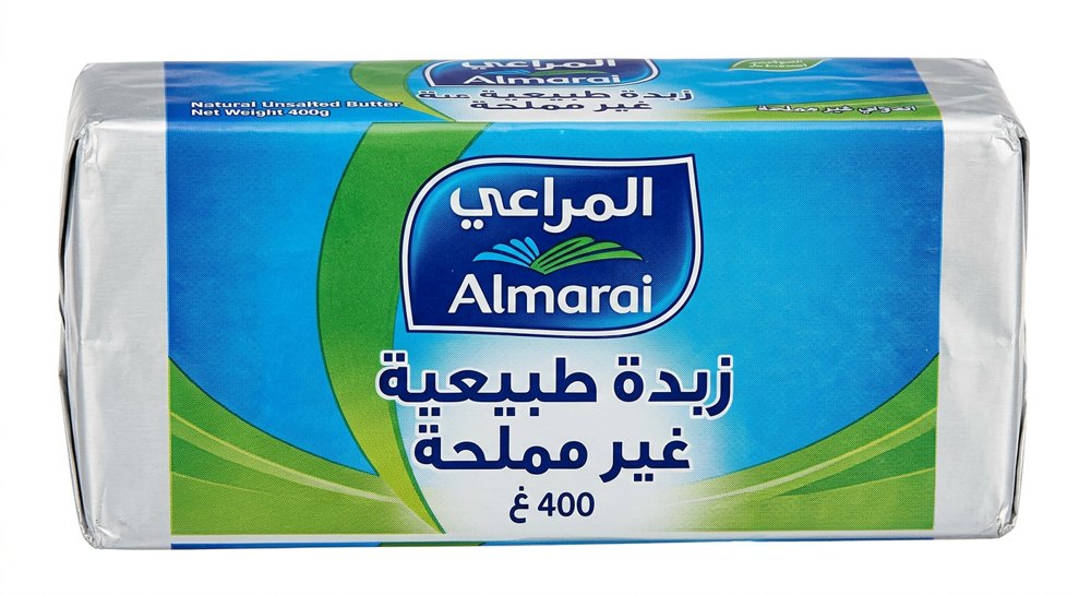 المراعي زبدة طبيعية غير مملحة 400 غ