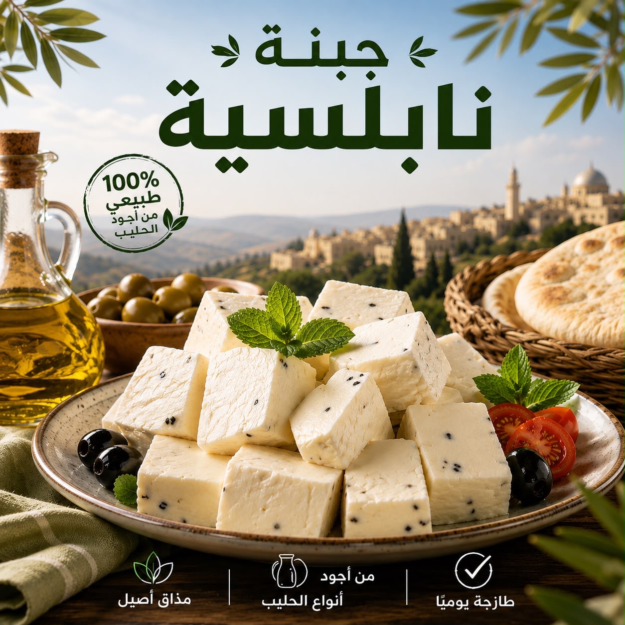 جبنة نابلسية بقري