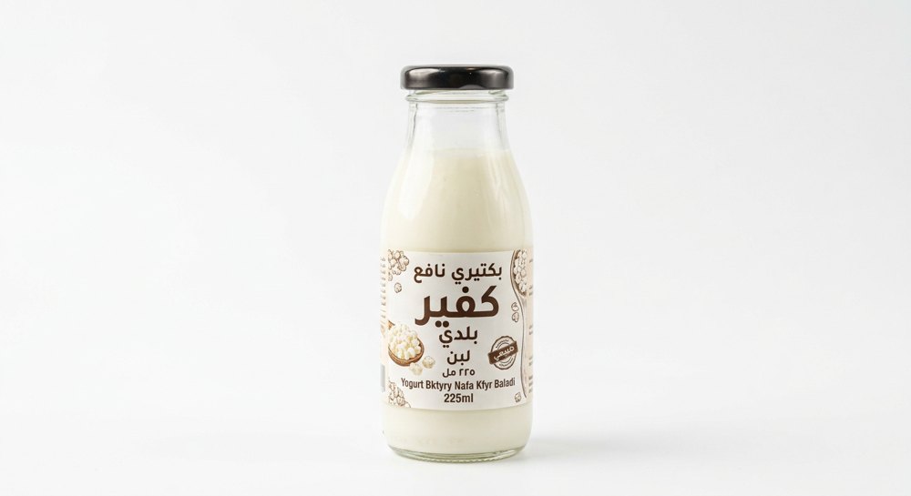 لبن بكتيري نافع كفير بلدي 225 مل
