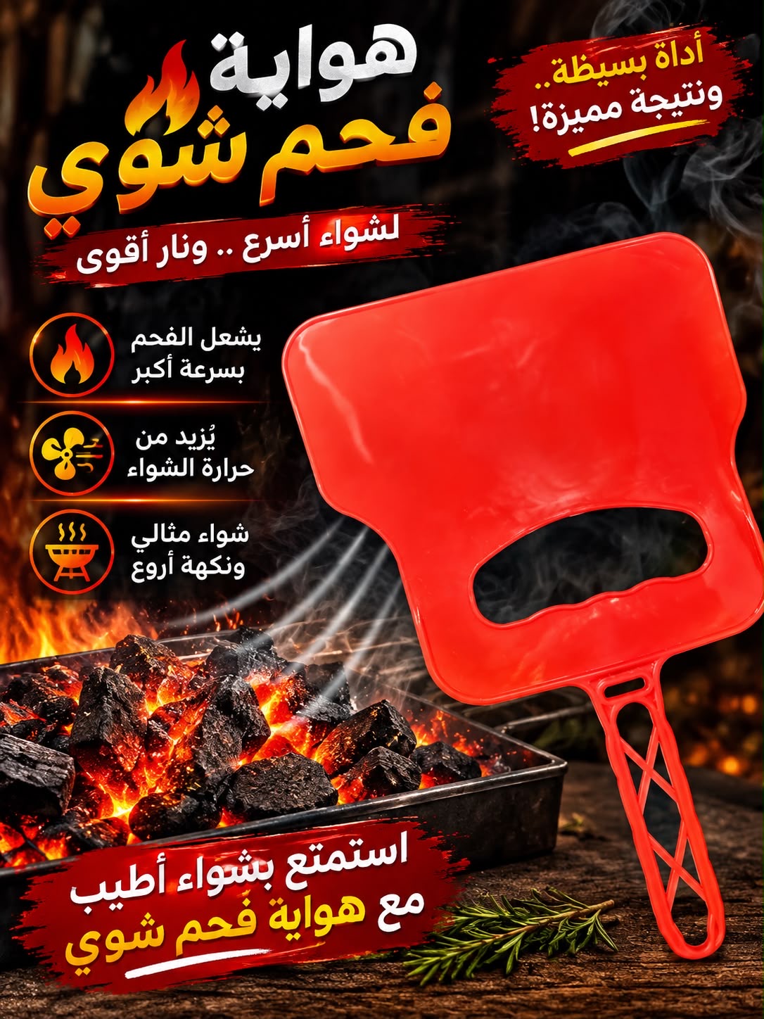 هواية شواء بلاستيك