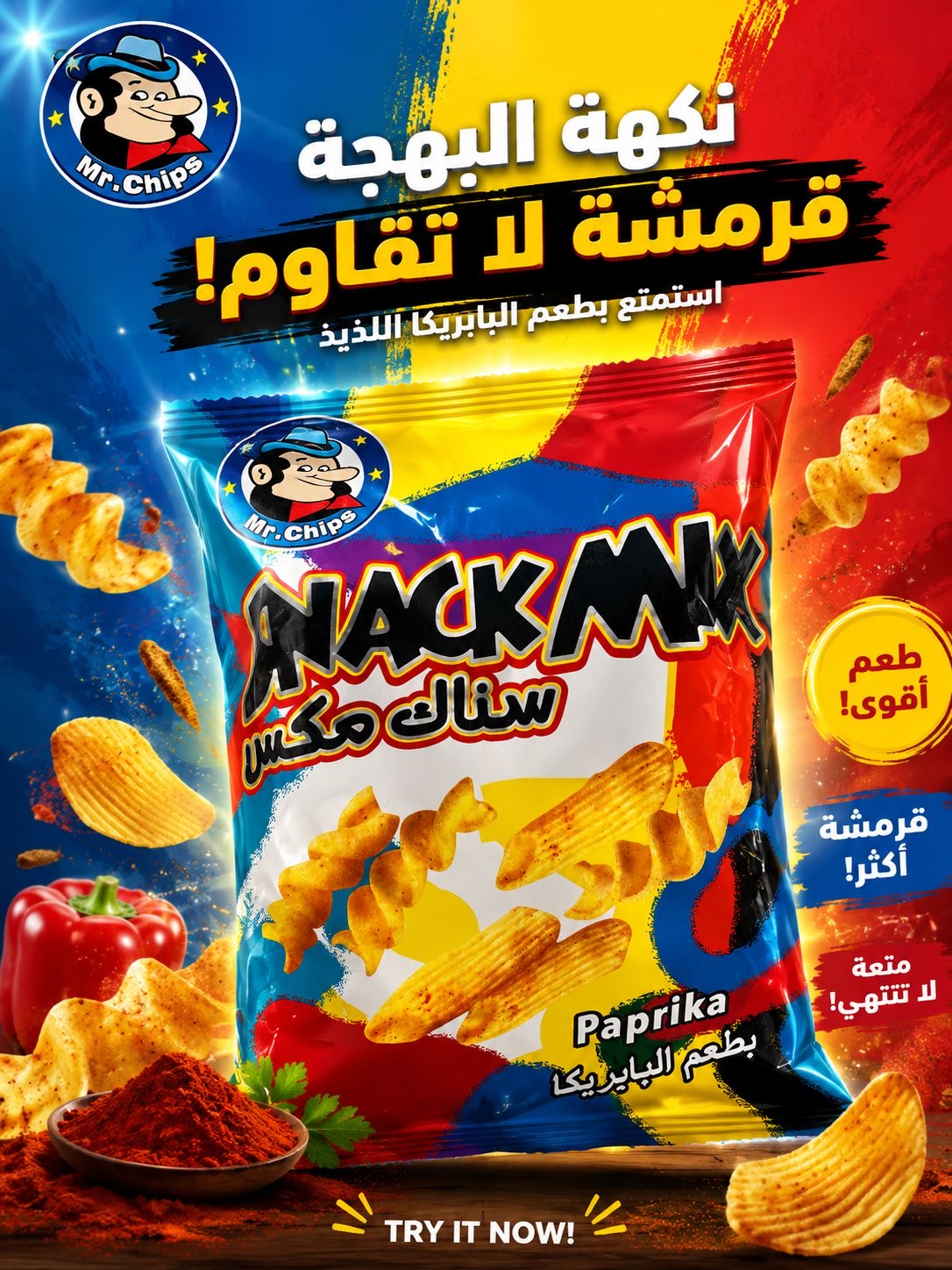 سناك مكس بابريكا 200غ