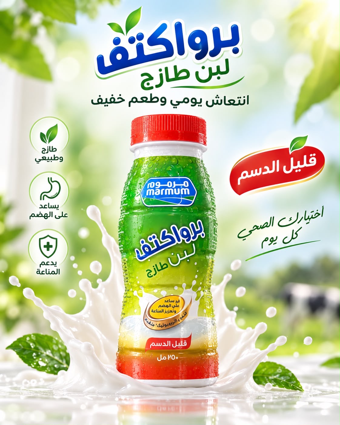 لبن اكتيف مرموم 200 مل