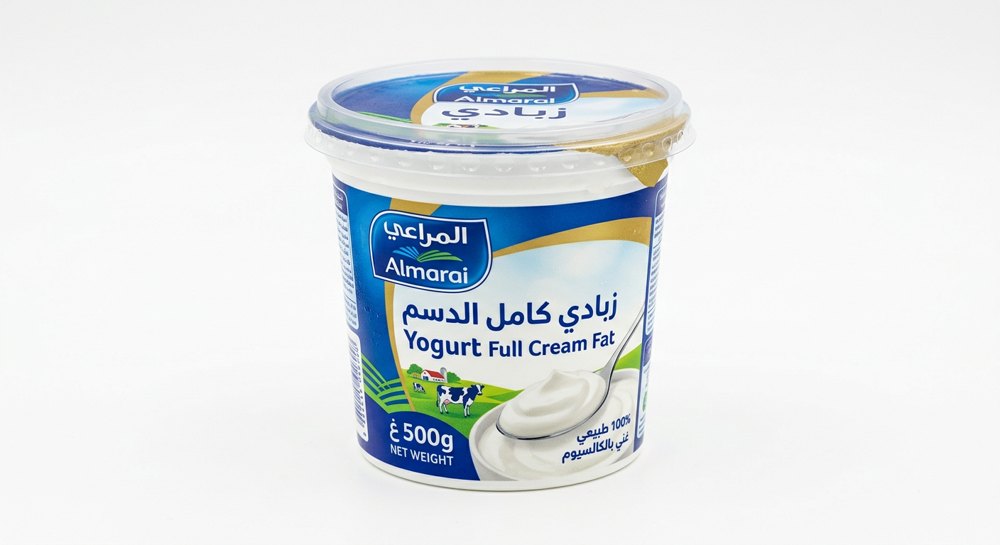 زبادي كامل الدسم 500 غ المراعي