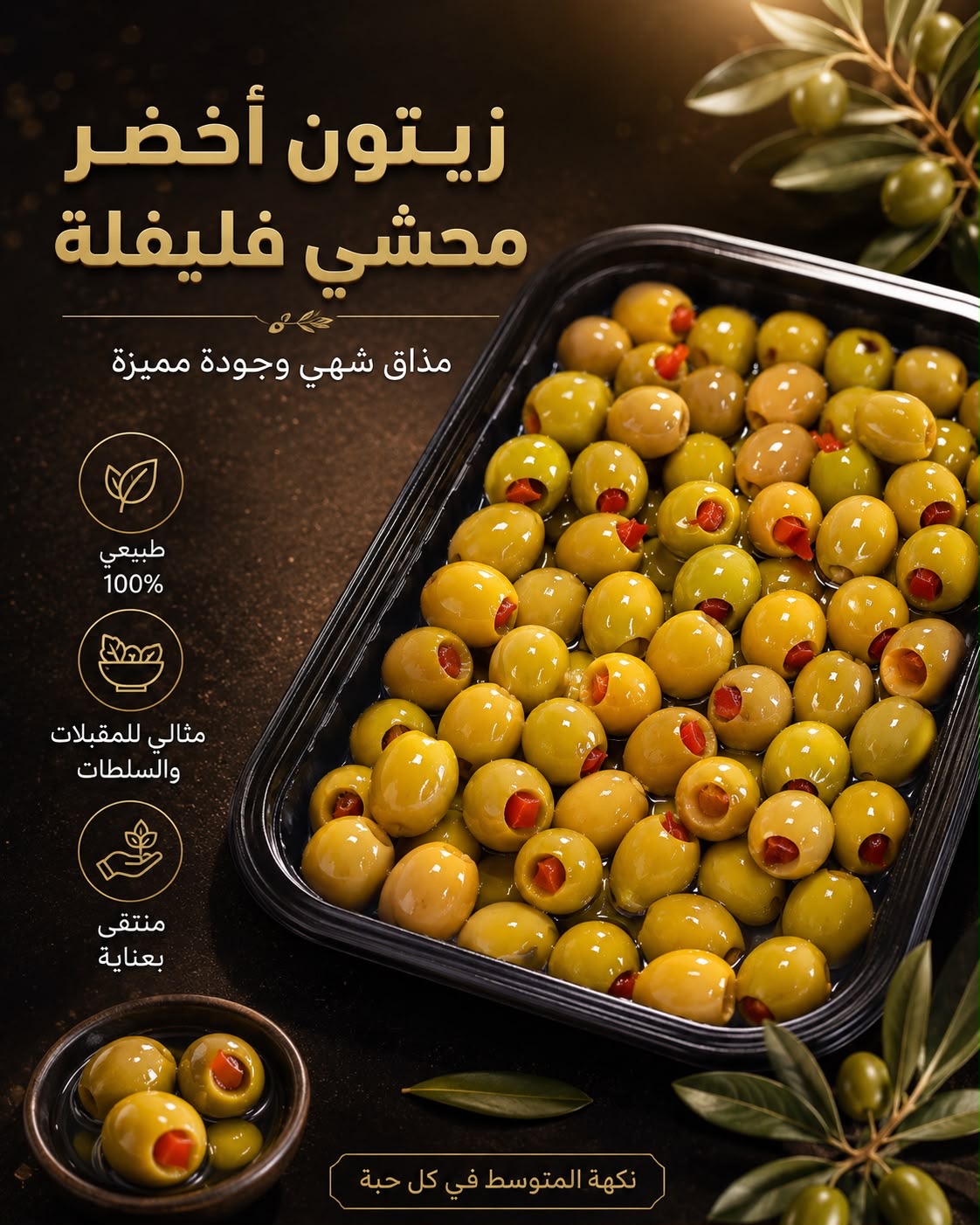 زيتون محشي فليفة