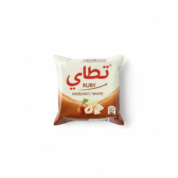 روبي بندق/ ابيض 22غ