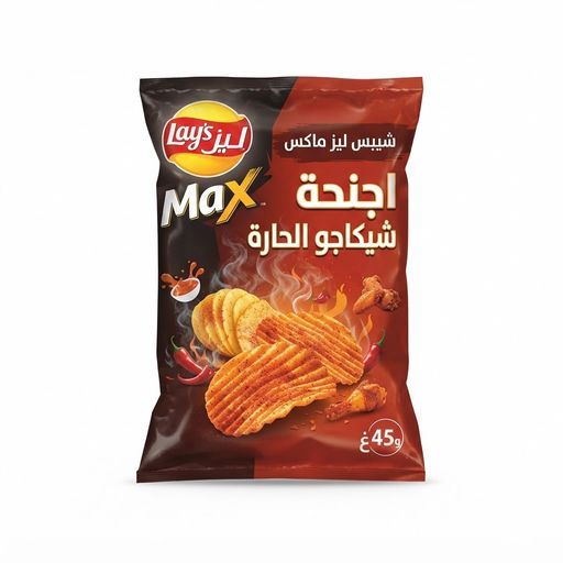 شيبس ليز ماكس اجنحة شيكاجو الحارة 45غ