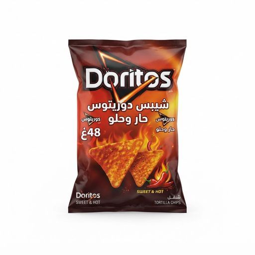 شيبس دوريتوس حار وحلو 48غ
