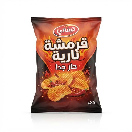 شيبس تيفاني قرمشة نارية حار جدا 85غ