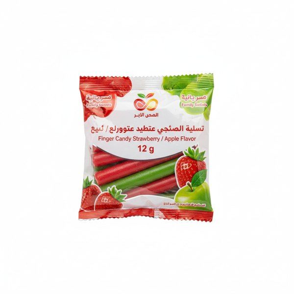 حلوى اصابع بنكهه الفراولة / تفاح 12 غ