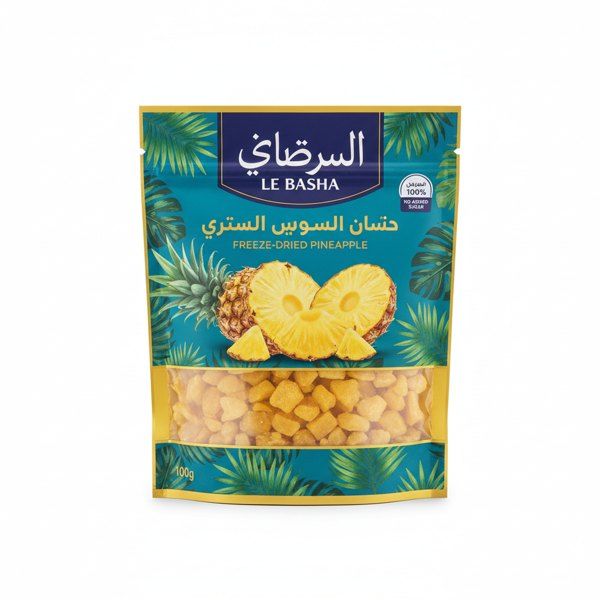اناناس مجفف  لي باشا 40 غ