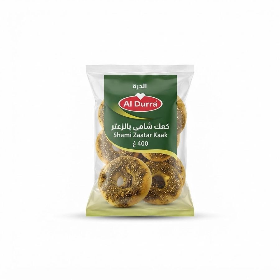 كعك شامى بالزعتر الدرة 400 غ