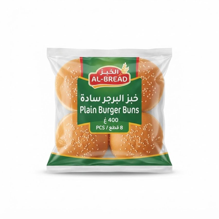 خبز البرجر سادة 400 غ مراعى