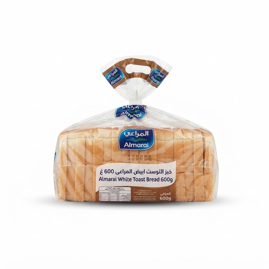 خبز التوست ابيض المراعى 600 غ