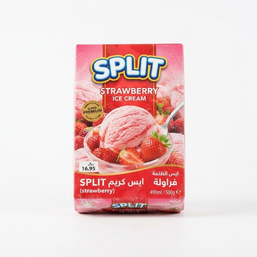 ايس كريم SPLIT (strawberry)