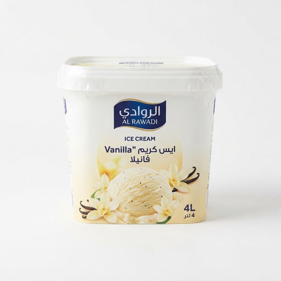 ايس كريم فانيلا الروادي 4 لتر