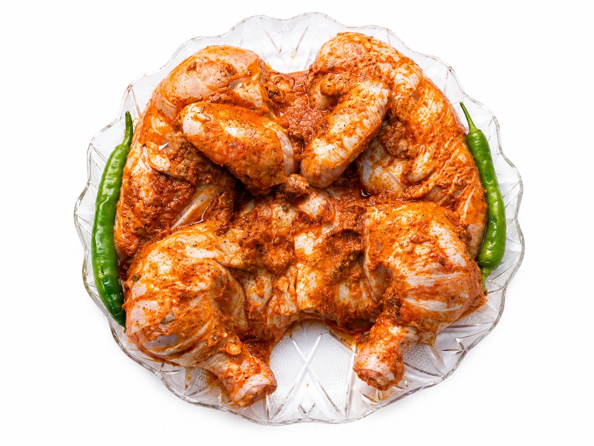 دجاجة كاملة متبلة