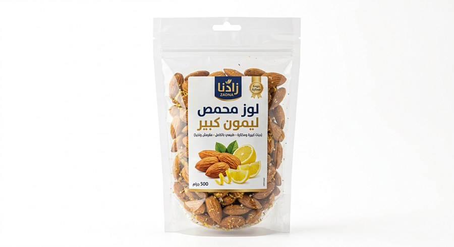 لوز محمص ليمون كبير
