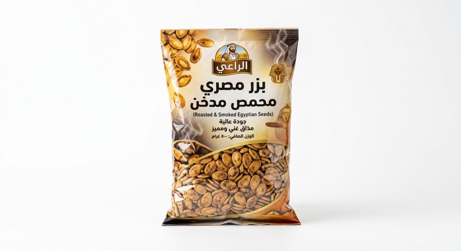 بزر مصري محمص مدخن