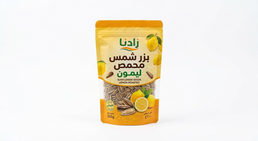 بزر شمس محمص ليمون
