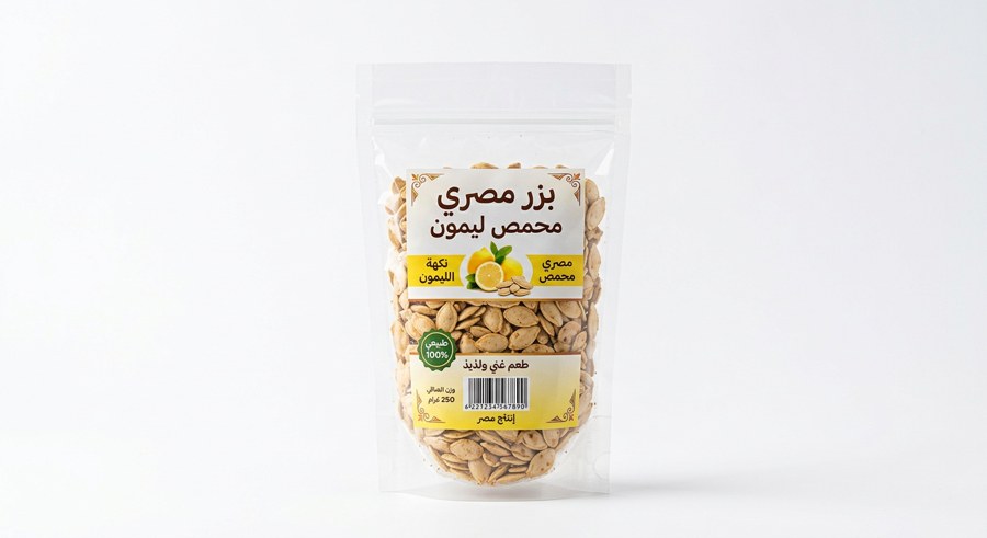 بزر مصري محمص ليمون