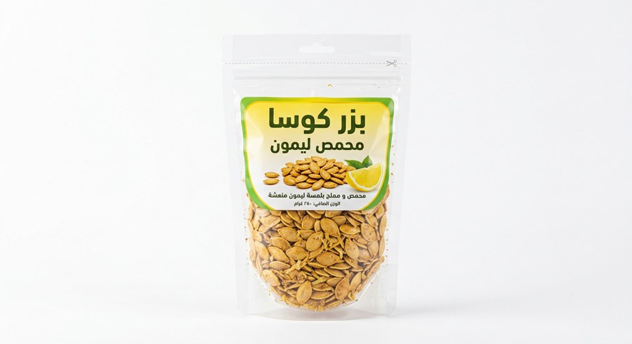 بزر كوسا محمص ليمون
