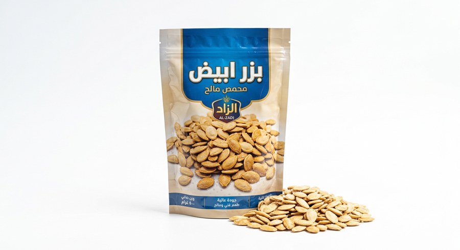 بزر ابيض محمص مالح