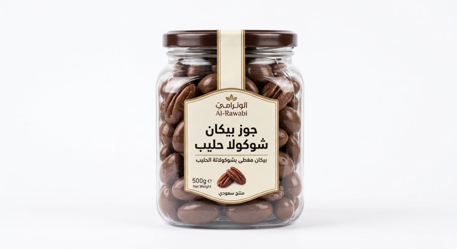 جوز بيكان شوكولا حليب