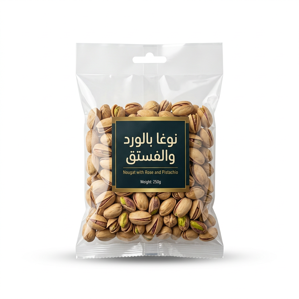 نوغا بالورد والفستق